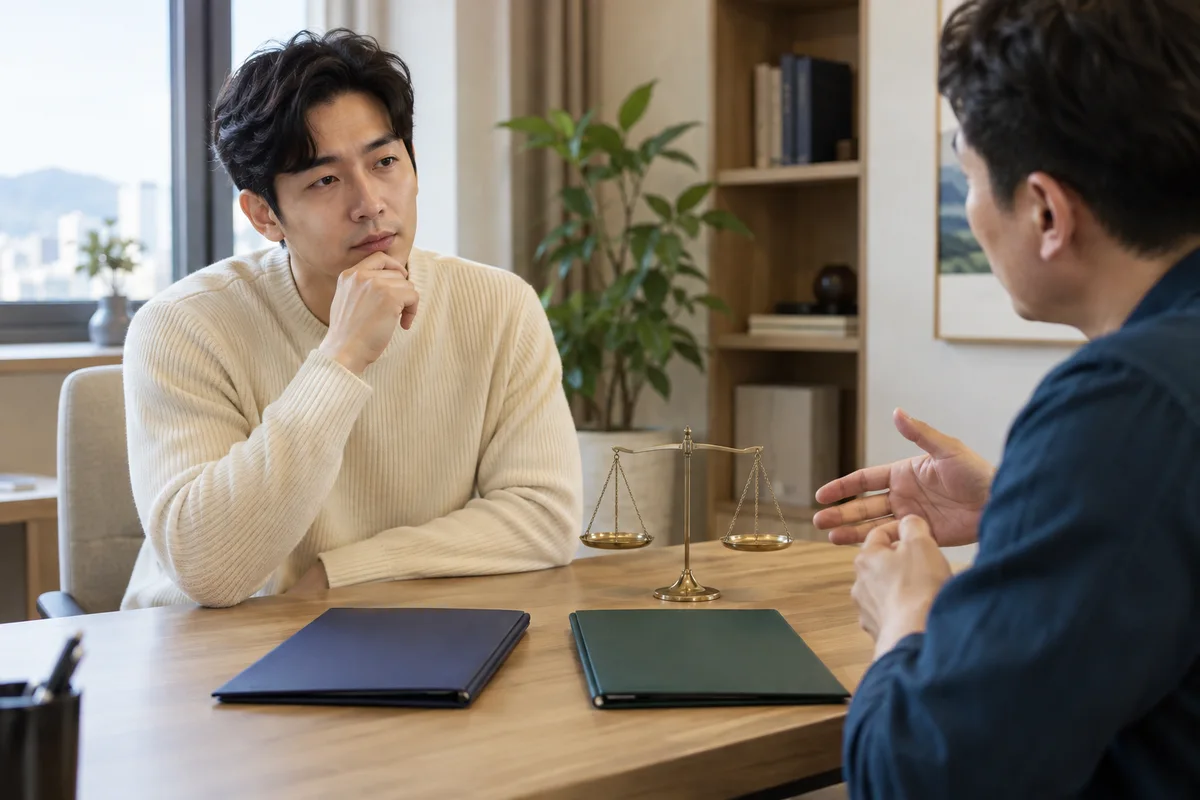 서로 다른 치료 목표를 비교하는 두 서류철 — AI 생성 이미지