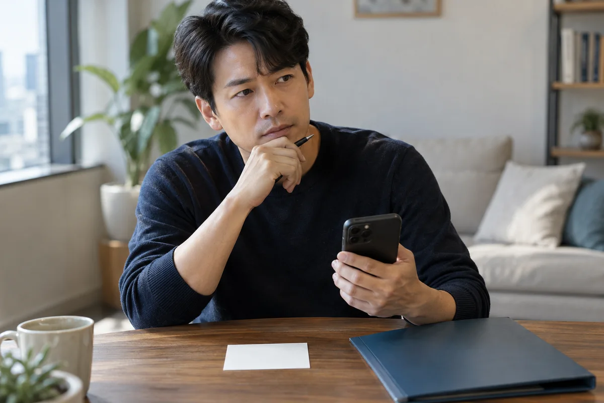 수술 전 질문과 연락처를 준비하는 책상 — AI 생성 이미지
